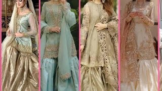 party wear sharara designbeautiful gharara designstrending videoviral video 💞💞💞💞 [upl. by Sibell]