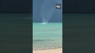 “Gustnado” swirls off Wasaga Beach Ont during severe thunderstorms [upl. by Ayad]