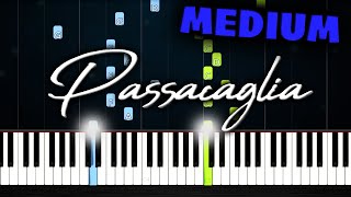 Passacaglia HandelHalvorsen  Piano Tutorial MEDIUM [upl. by Sternick]