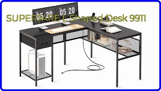 REVIEW 2024 SUPERJARE L Shaped Desk 9911 ESSENTIAL details [upl. by Akinoj]