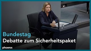 Sicherheitspaket und Geschäftsordnung 195 Sitzung des Bundestags Gesamte Debatte  181024 [upl. by Ermanno984]