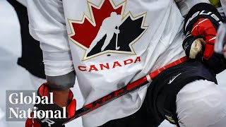 Global National Jan 24 2024  Former junior hockey stars to surrender to police over sex assault [upl. by Ecirtemed]