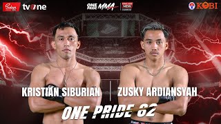 KRISTIAN SIBURIAN VS ZUSKY ARDIANSYAH  FULL FIGHT ONE PRIDE MMA 82 KING SIZE NEW 7 PEKALONGAN [upl. by Aicnelav]