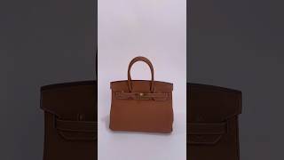 H Birkin 30 Gold birkin birkinbag luxurybagreview luxury leatherbag shorts unboxing [upl. by Nylahs]