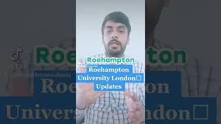 Roehampton University London Offers Discount and reduces initial deposit vfsglobal ukstudentvisa [upl. by Ellekcir]