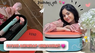 Dyson Airwrap Unboxing amp First impressions🌷💓  Price  Ceramic pop  complete long  Harshazlam [upl. by Onofredo]