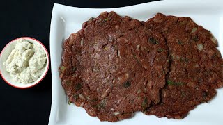 HEALTHY amp TASTY DIABETIC FRIENDLY MILLET BREAKFAST 👌👌  Ragi ParathaRoti Recipe  Diet recipes [upl. by Gerdeen]