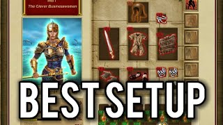 Gladiatus Best Items Setup  Level 102 Example Main Arena [upl. by Enilreug491]