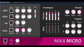 Free VST  Mika Micro Synth  vstplanetcom [upl. by Virnelli]