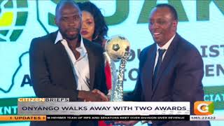 Gor Mahia defender Joash Onyango walks away with two awards [upl. by Cynera]