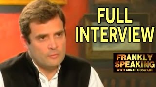 Frankly Speaking With Rahul Gandhi  Full Interview  Arnab Goswami Exclusive Interview [upl. by Itsrejk]