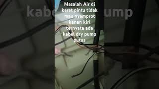 part II mesin Cuci LG dry pump mati air tidak mau nyemprot kanan kiri karet pintu ERROR OE [upl. by Ahsiym]