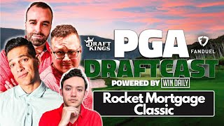 LIVE Rocket Mortgage Classic Draft  PGA Draftcast  DraftKings Golf Tips amp DFS Picks [upl. by Iras]