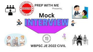 WBPSC JE 2022 CIVIL FREE MOCK INTERVIEW SESSIONS  CANDIDATE  SOURAV CHABRI  PREP WITH ME [upl. by Trefor]