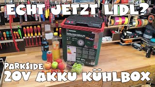 PARKSIDE® Mobile AkkuKühlbox mit Warmhaltefunktion 20V 12V 230V [upl. by Salkcin]