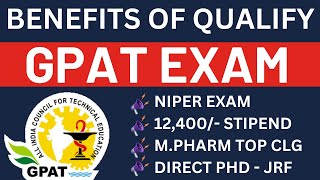 GPAT Exam Benefits  MPharm NIPER Stipend Research Opportunities  GPAT 2024 [upl. by Sollows]