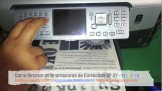 Como Resetar Impressora HP C7180 Bulk Ink Cartucho HP 02  SULINK [upl. by Bottali456]