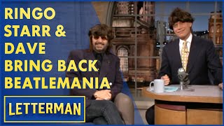 Ringo Starr Remembers The Beatles First Appearances On The Ed Sullivan Show  Letterman [upl. by Alaikim]