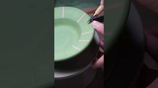 Tecnica ceramica dello sgraffito ceramic clayvideo pottery clayplate [upl. by Ppik693]