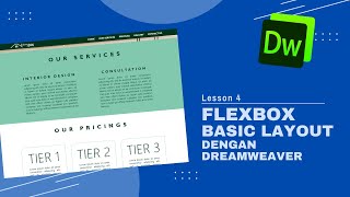 Lesson 4  Pengenalan Kepada Flexbox Dalam Dreamweaver [upl. by Llerahs]