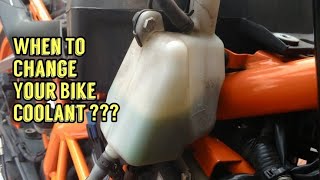 Coolant Change  When To Do It In Your Motorcycle   Bike Talk  KTM Duke 200 [upl. by Louie]