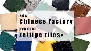 How Moroccan Zellige Tiles are madeHandmade Moroccan Zellige Tile factory in China [upl. by Celene161]