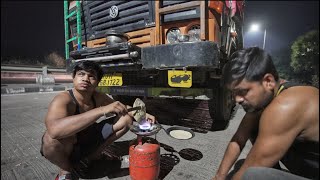 Truck Drivers Cooking on Road [upl. by Eolande]