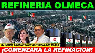 Comenzará la Refinación de petróleo en la Refinería Olmeca saldrán los barriles de gasolina 2023 [upl. by Imerej562]