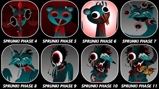 Phase 4 VS Phase 5 VS Phase 6 VS Phase 7 VS Phase 8 VS Phase 9 VS Phase 1011 in Incredibox Sprunki [upl. by Lachman]