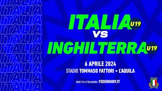 Test Match internazionale Italia U19 v Inghilterra U19 [upl. by Nagyam]