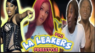 Megan Thee Stallion Freestyle w The LA Leakers Reaction [upl. by Cavit]