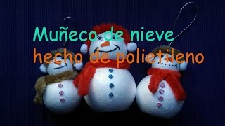 Muñeco de nieve hecho de polietileno [upl. by Antipus367]