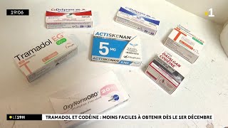 Tramadol et codéine seront prescrits sur ordonnance sécurisée Objectif  éviter les abus [upl. by Conn]