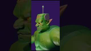 🧟 Goblinstein 3dmodel clashroyaleshorts gameart [upl. by Jutta]