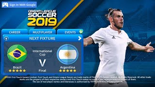 Dream League Soccer 2019 Gameplay🔥⚽🔥Brazil 🇧🇷 🆚 🇦🇷 Argentina 🏆 Final Match [upl. by Nollek]