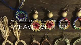 Earring weaving tutorial [upl. by Hilbert]