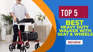 The 5 Best Heavy Duty Walker with Seat and Wheels in 2025  Reviews  Best Wheel Walkers With Seats [upl. by Celie879]