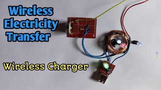 How To Make Wireless Charger  Wireless Electricity Transfer  Nikola Tesla Model engineering new [upl. by Leona]