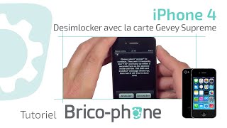 Tutoriel iPhone 4  Desimlocker avec la carte GEVEY SUPREME [upl. by Enitsuj187]