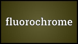 Fluorochrome Meaning [upl. by Putnem108]