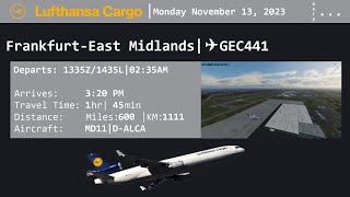 Spy Flights TFDI MD11 First Look and ColdDark Flight [upl. by Warrin]