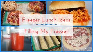 Freezer Lunch Ideas  Filling My Freezer [upl. by Darach557]