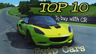 TOP 10 CR Grip Cars for Highspeed Cornering in ASSOLUTO RACING [upl. by Dnomyar]