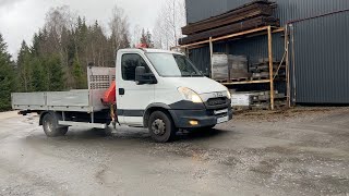 Köp Kranbil Iveco DAILY 70C17P EEV kran Fassi F50 på Klaravik [upl. by Elime]