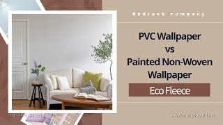 Painted nonwoven wallpaper VS PVC wallpaper [upl. by Arec564]