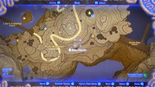 BotW150b  Map Of Zoras Domain  All 10 Zora Stone Monuments Locations [upl. by Sire]