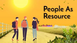 People as Resource Class 9 Economics Animation  Class 9 Economics Chapter 2  CBSE  NCERT [upl. by Godewyn]