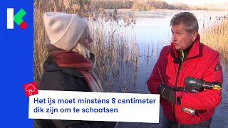 Schaatsen op vijvers of niet Maurane zoekt het uit [upl. by Assili434]