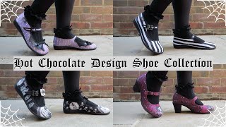 HOT CHOCOLATE DESIGN COLLECTION  GOTH SPOOKY SHOES  WHERE TO FIND GOTHIC SUMMER SHOES [upl. by Ralip108]