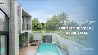 The most aesthetic and classy staycation of Goa  Luxurious 4 bhk villa in Goa by Ebony Stays [upl. by Ocsisnarf]